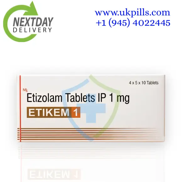 Etizolam 1mg Anxiety Relief helps reduce stress, nervousness, and mild anxiety effectively.