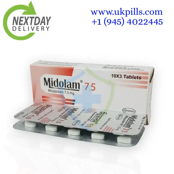 Midazolam 7.5mg – Fast Sleep SupportMidazolam 7.5mg – Fast Sleep Support