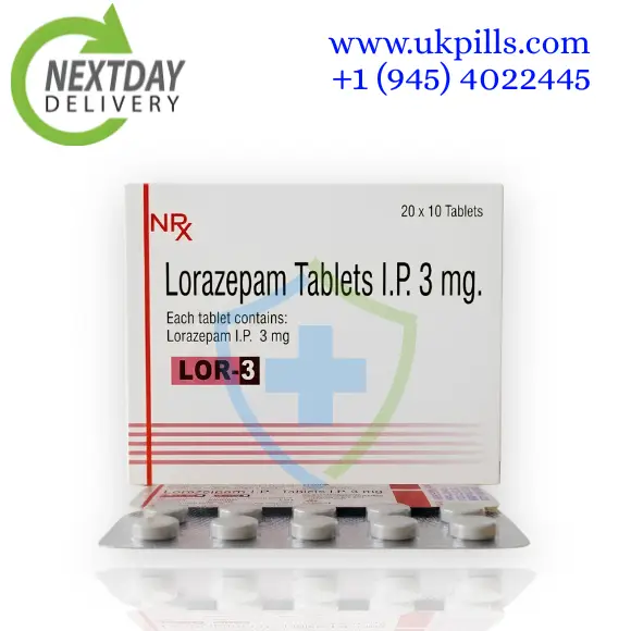 Lorazepam 3mg Tablets deliver rapid, powerful relief for severe panic episodes